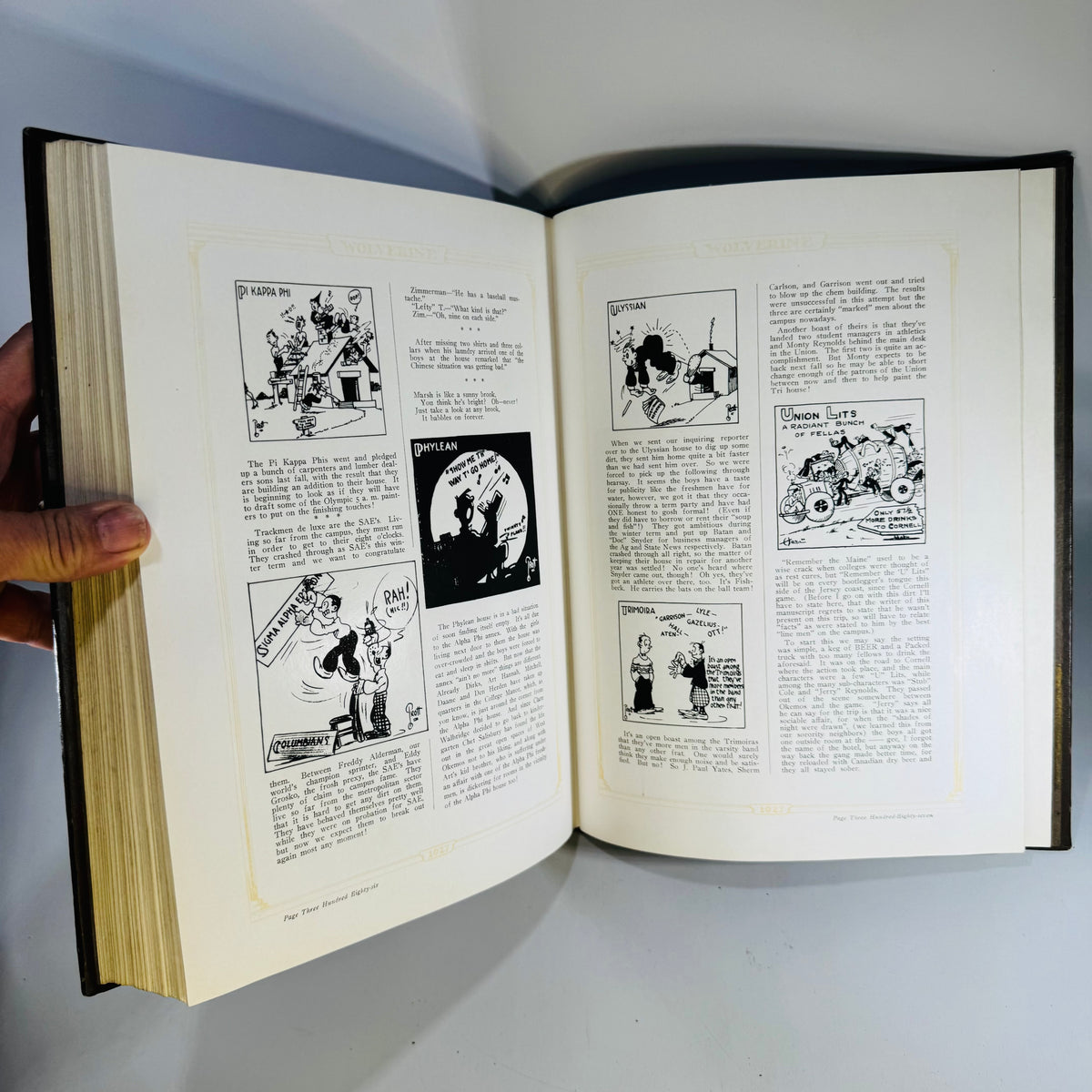 1927 Michigan State College Yearbook Spartan Issue Wolverine Hardcover East Lansing MSU History