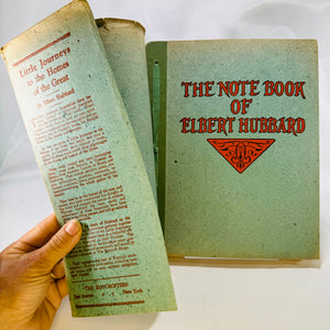 The Note Book of Elbert Hubbard 1927 H.M. Wise & Co/The Roycrofters