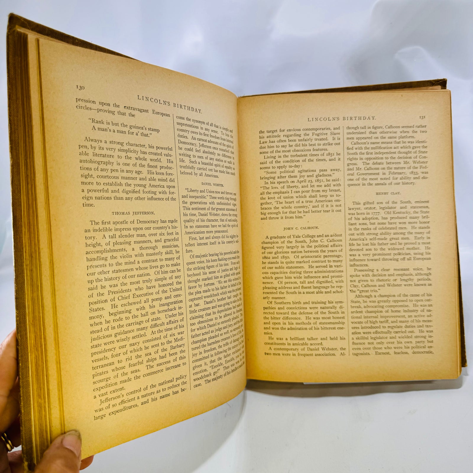 Interior text pages of recitations, The New Idea Speaker for Children 1902