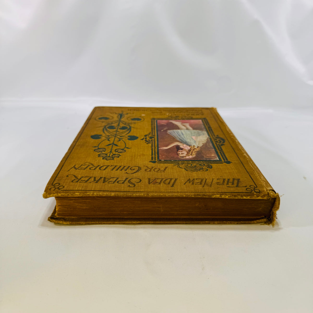 Edge view of The New Idea Speaker for Children 1902, showing the page block