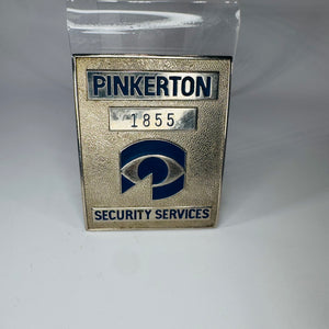 Vintage Pinkerton Security Services Badge Pin (1855 Commemorative)