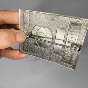 Vintage Pinkerton Security Services Badge Pin (1855 Commemorative)