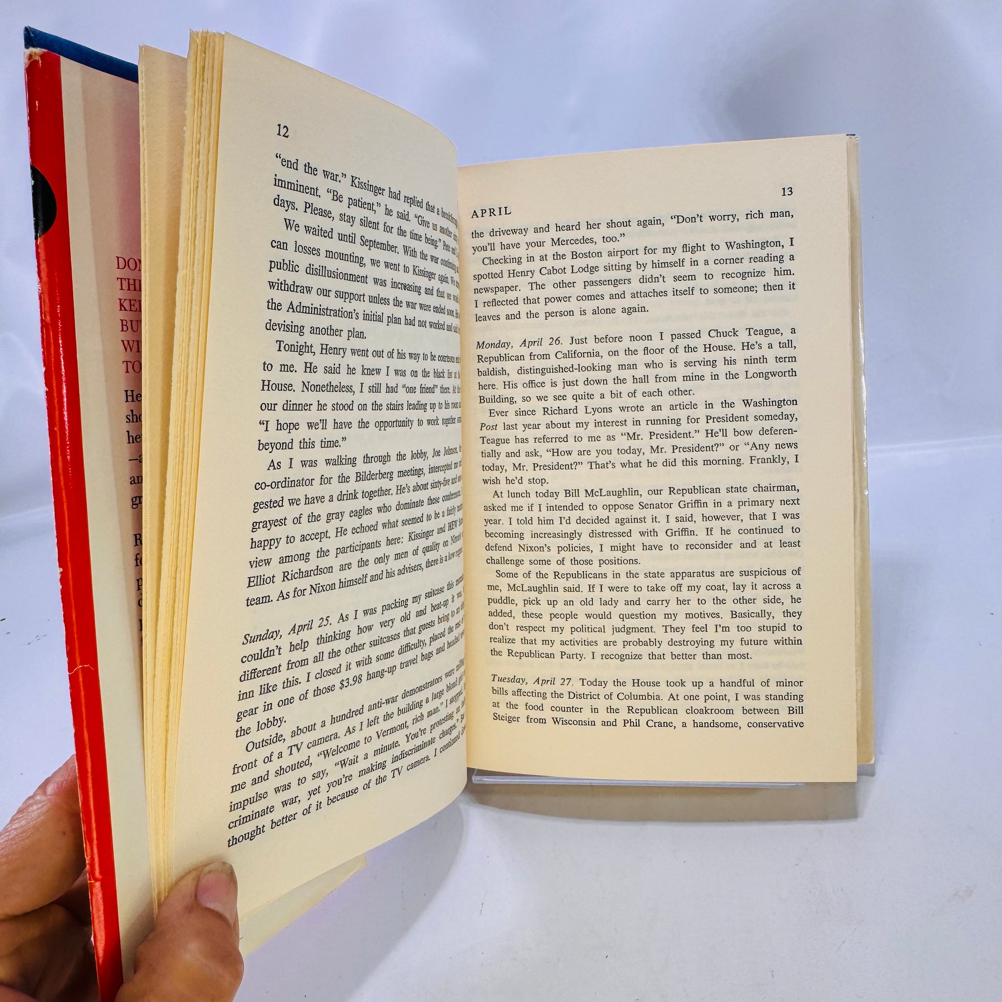 O Congress Donald Riegle with Trevor Armbrister 1972 Doubleday & Co ...