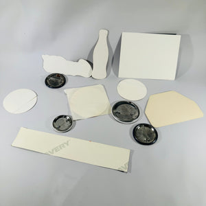 Vintage Pop Culture Ephemera Lot | Indie Rock, Protest Pins & Americana Graphics