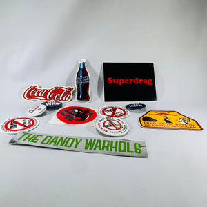 Vintage Pop Culture Ephemera Lot | Indie Rock, Protest Pins & Americana Graphics