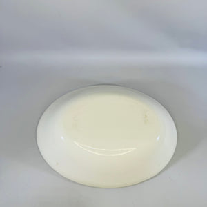 Blue Ridge Fantasia Serving Bowl Vintage Hand Painted Southern Potteries Oval Leaf Dish