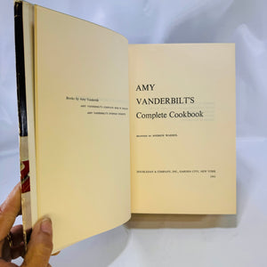 Amy Vanderbilt's Complete Cookbook 1961 Doubleday and Company Hardcover