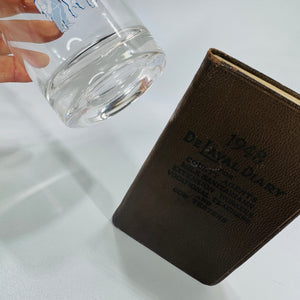 Vintage Farm Advertising Bundle — Surge Milker Glass & 1948 De Laval Pocket Diary — Dairy Farming Ephemera, Agricultural History