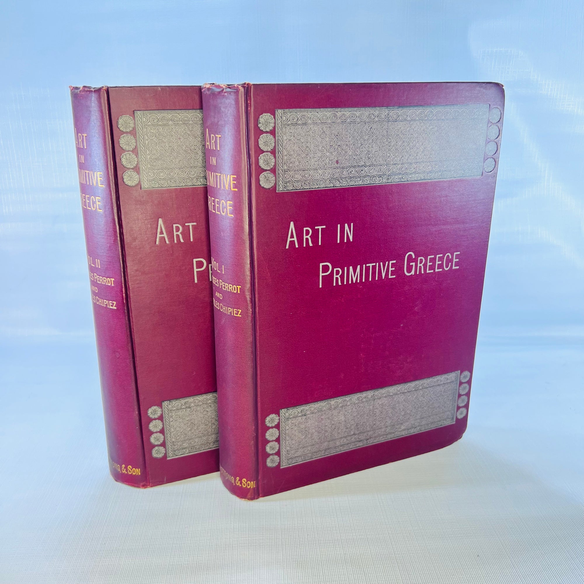 History of Art in Primitive Greece Mycenian Art from the French of Georges Perrot in Two Volumes 1894  Chapman and Hall Limited