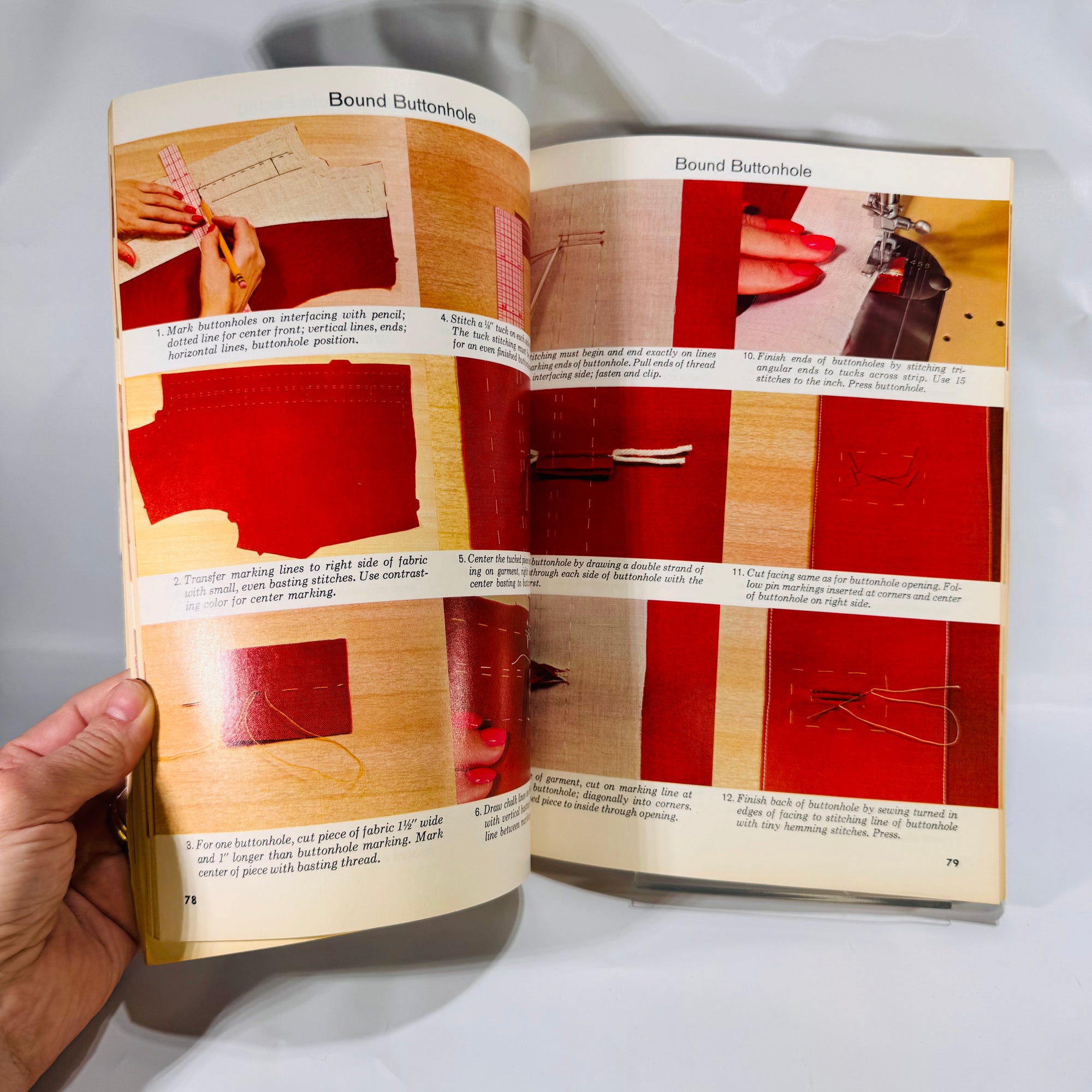McCall's Step-by-Step Sewing Book (1966) Vintage Paperback Tailoring Guide