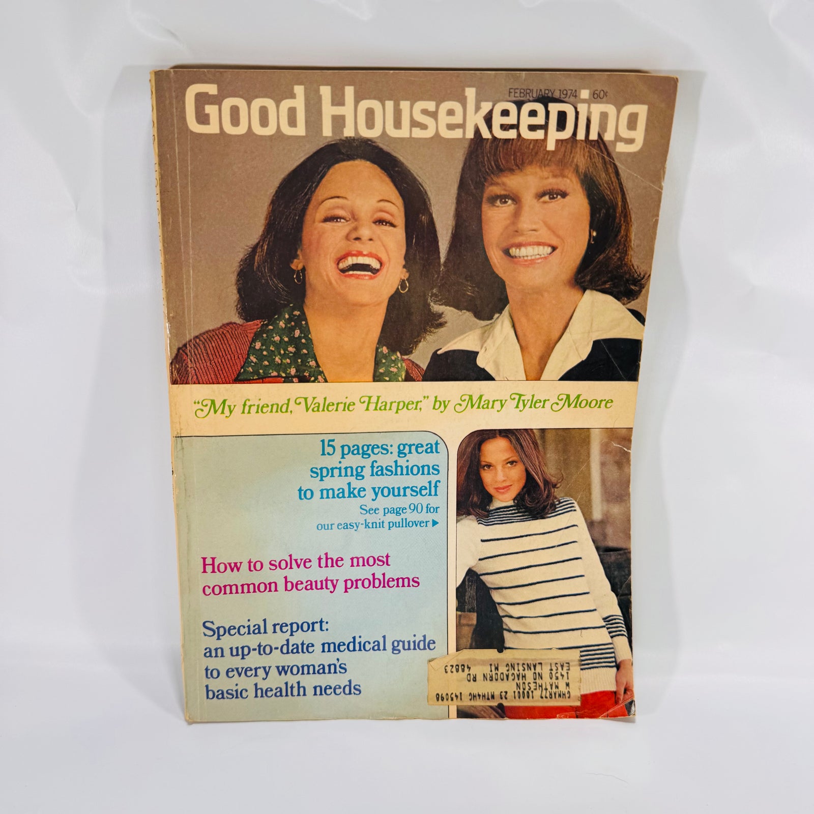 Good Housekeeping Magazine February 1974, Vintage Fashion, Recipes, and Crafts
