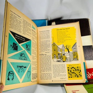 Mid-Century Children’s Decor Bundle — Highlights for Children Hardcover Set (1964) — 4 Volumes | Atomic Design,Children’s Literature & Americana