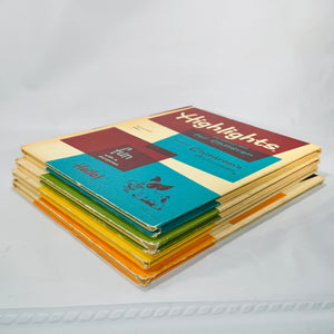 Mid-Century Children’s Decor Bundle — Highlights for Children Hardcover Set (1964) — 4 Volumes | Atomic Design,Children’s Literature & Americana