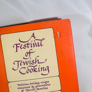 2 Vintage Jewish Cookbooks – Race to Nosh (1966) & A Festival of Jewish Cooking (1971), Hardcover with Dust Jackets