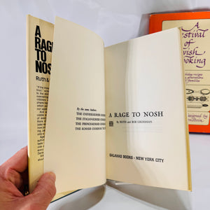 2 Vintage Jewish Cookbooks – Race to Nosh (1966) & A Festival of Jewish Cooking (1971), Hardcover with Dust Jackets