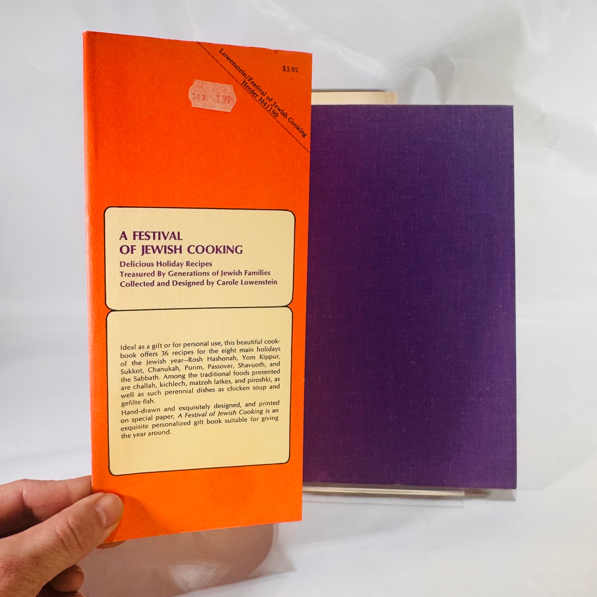 2 Vintage Jewish Cookbooks – Race to Nosh (1966) & A Festival of Jewish Cooking (1971), Hardcover with Dust Jackets