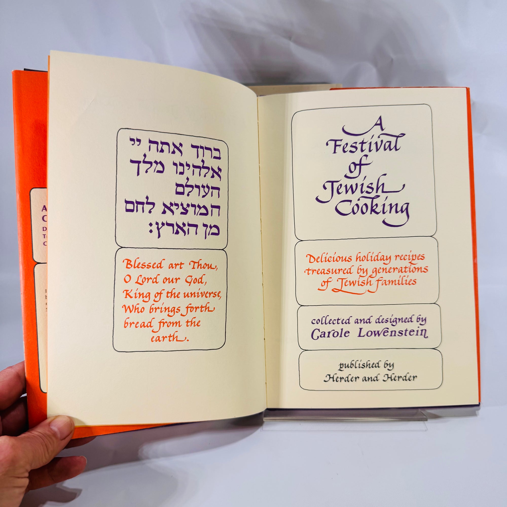 2 Vintage Jewish Cookbooks – Race to Nosh (1966) & A Festival of Jewish Cooking (1971), Hardcover with Dust Jackets