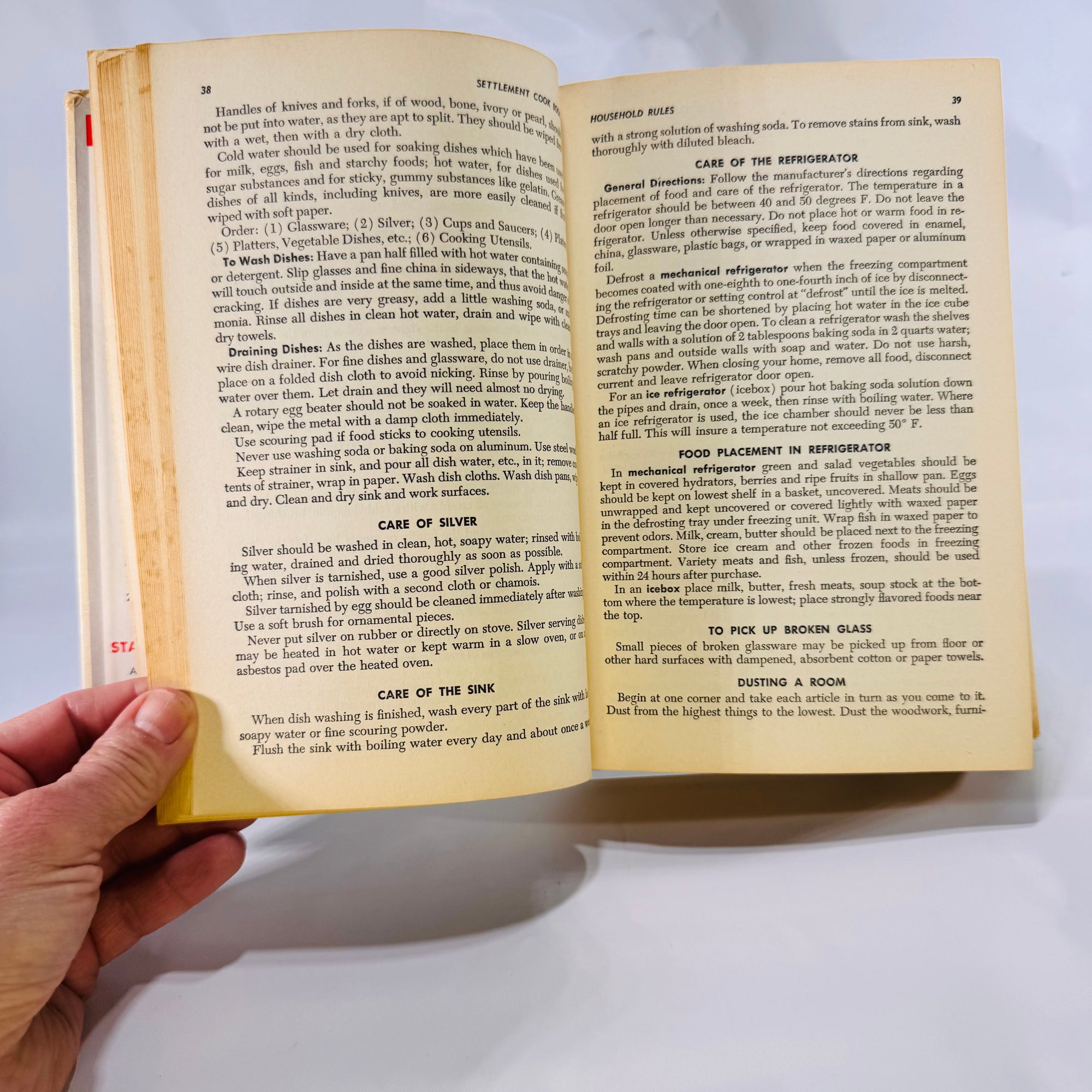 The New Settlement Cook Book by Mrs. Simon Kander (1954), Vintage Hardcover Cookbook