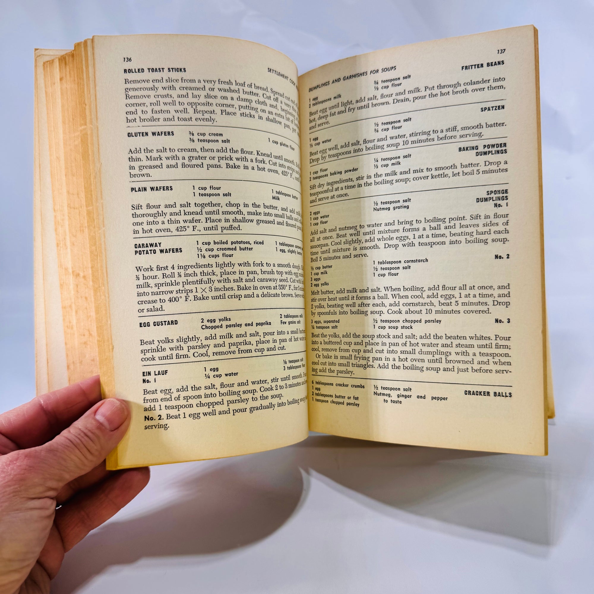 The New Settlement Cook Book by Mrs. Simon Kander (1954), Vintage Hardcover Cookbook