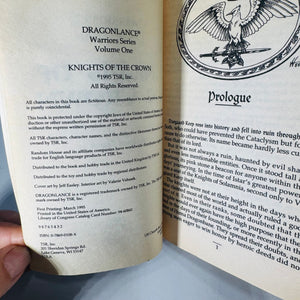 Dragonlance Warriors Books 1 2 3 Bundle Knights of the Crown Maquesta Kar-Thon Knights of the Sword