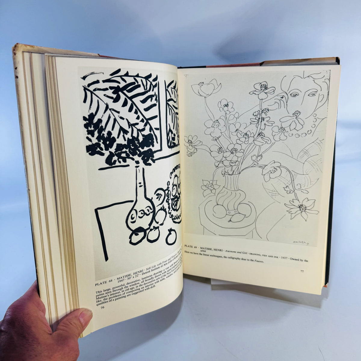 1954 Modern Prints and Drawings by Paul J. Sachs Illustrated Art Book with Dust Jacket
