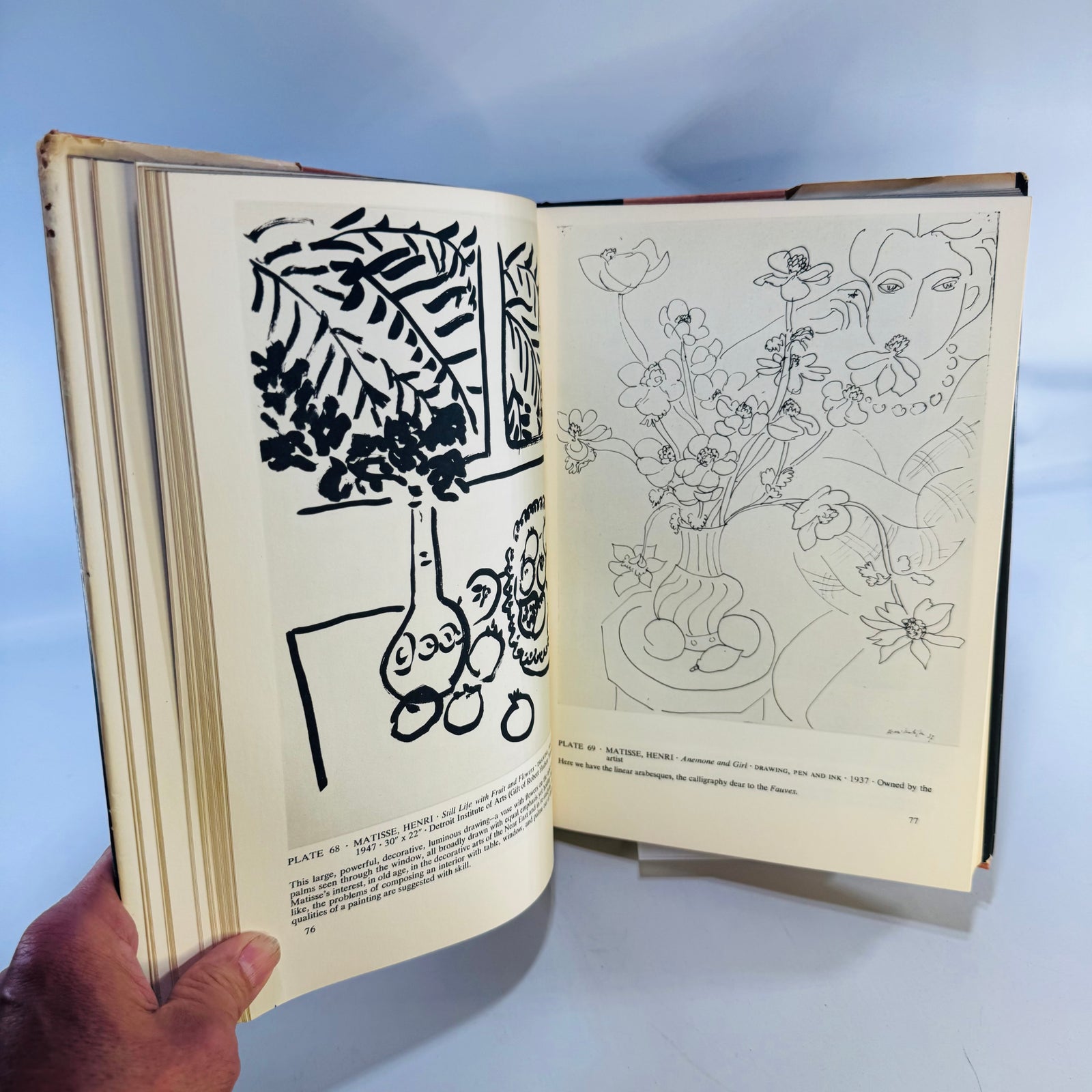 1954 Modern Prints and Drawings by Paul J. Sachs Illustrated Art Book with Dust Jacket