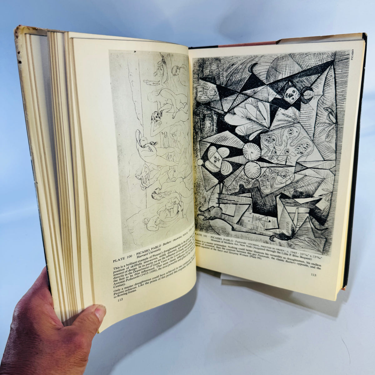 1954 Modern Prints and Drawings by Paul J. Sachs Illustrated Art Book with Dust Jacket