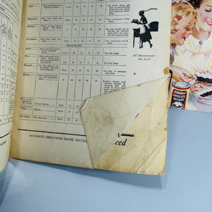 Vintage Cookbooks, Culinary History — The Cookery Calendar (1927) + H.W. McNess Cook Book (1935) — Woman’s World Magazine Co. | Illustrated Recipes, Culinary History