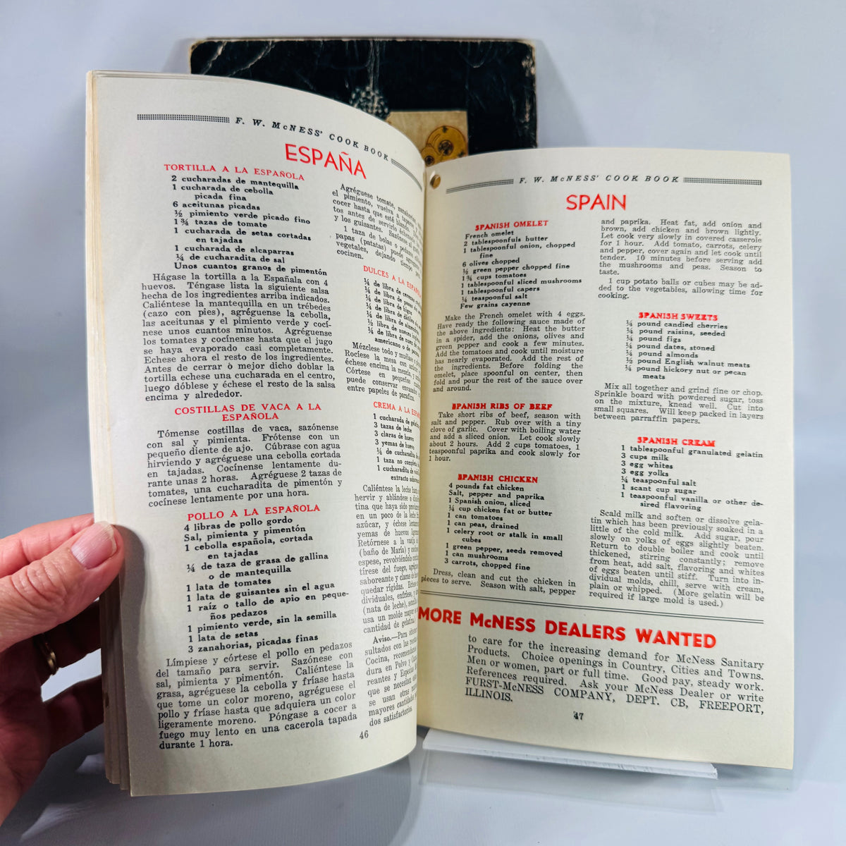 Vintage Cookbooks, Culinary History — The Cookery Calendar (1927) + H.W. McNess Cook Book (1935) — Woman’s World Magazine Co. | Illustrated Recipes, Culinary History