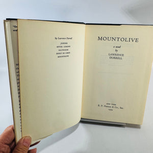 Mountolive by Lawrence Durrell 1959 First US Edition Hardcover with Dust Jacket Alexandria Quartet
