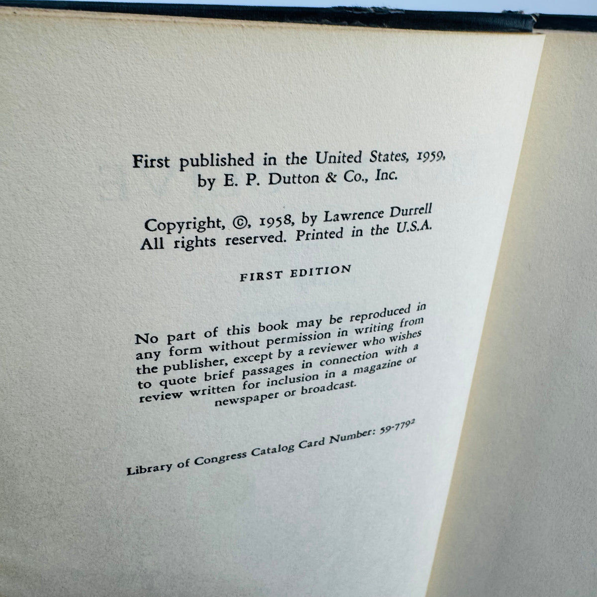 Mountolive by Lawrence Durrell 1959 First US Edition Hardcover with Dust Jacket Alexandria Quartet