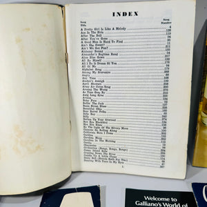 Vintage Cocktail Booklet Bundle+ Rathskeller Bar Song Book (Bacardi • Schenley • American Distilling • Hiram Walker • Galliano | 1950s Ephemera)  Description