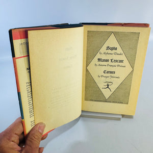 Three Famous French Romances Modern Library No. 85 Hardcover with Dust Jacket Sapho Manon Lescaut Carmen