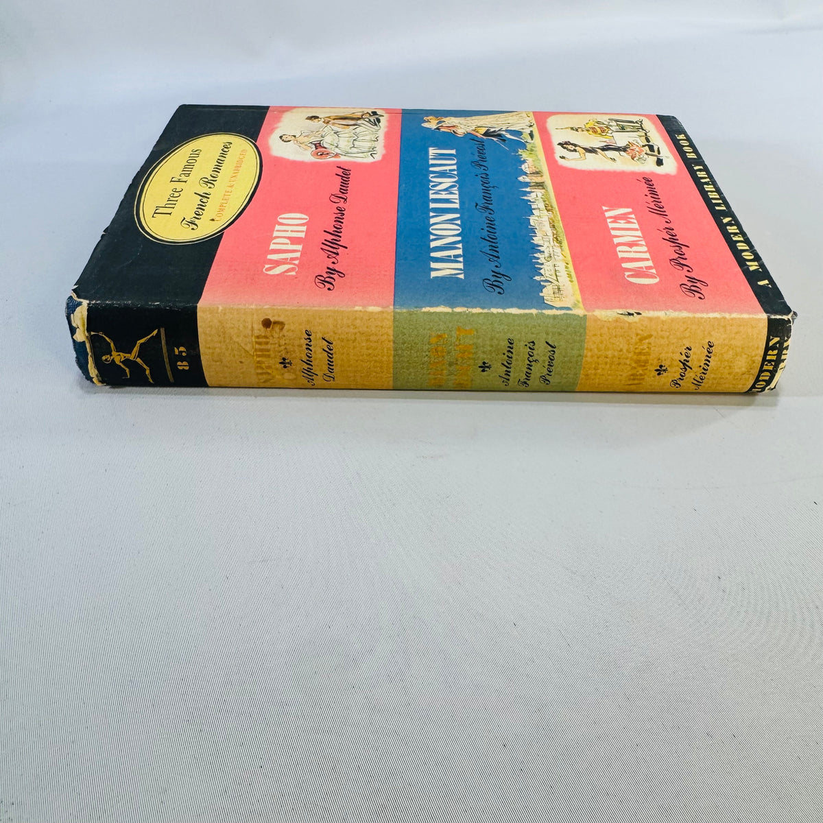 Three Famous French Romances Modern Library No. 85 Hardcover with Dust Jacket Sapho Manon Lescaut Carmen