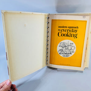 Vintage 1966 Spiral Bound Cookbook Modern Approach to Everyday Cooking American Dairy Association
