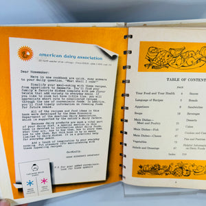Vintage 1966 Spiral Bound Cookbook Modern Approach to Everyday Cooking American Dairy Association