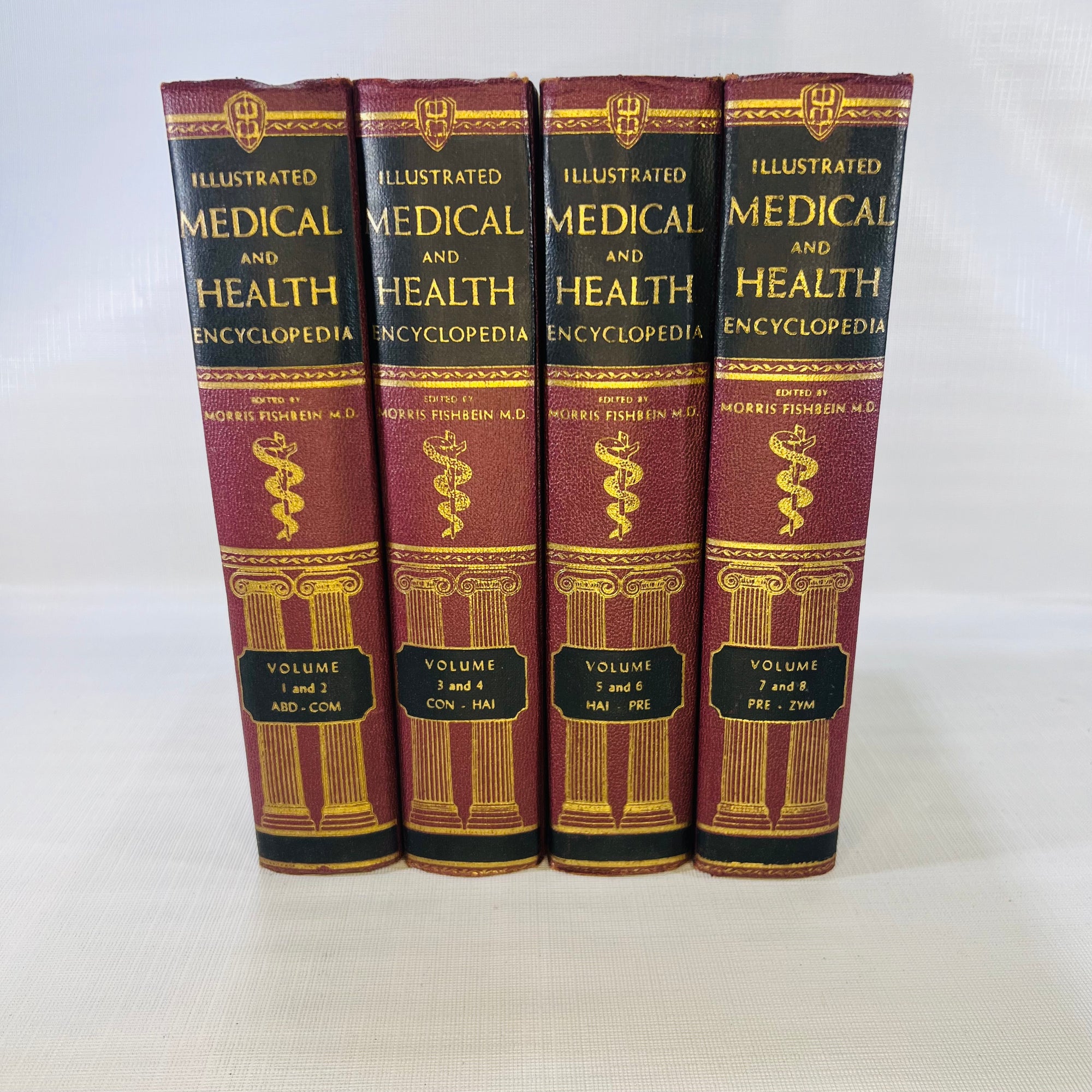 Illustrated Medical and Health Encyclopedia 4 Volume Set edited by Morris Fishbein M.D. 1959 Double Day & Co. Inc