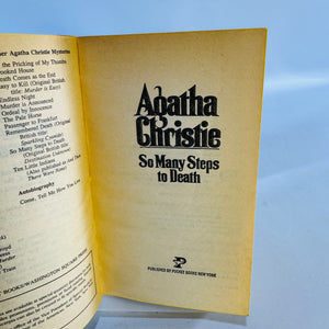 So Many Steps to Death Agatha Christie 1981 Pocket Books Paperback Destination Unknown