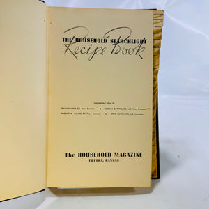 The Household Searchlight Recipe Book edited by Ida Migliario 1944 17th Edition The Household Magazine