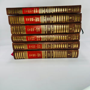 Vintage Bible Commentary Set — Thru the Bible with J. Vernon McGee (c. 1981–1983) — 6-Volume Nelson Hardcovers | Gilt Faux-Leather, Christian Bible Commentary