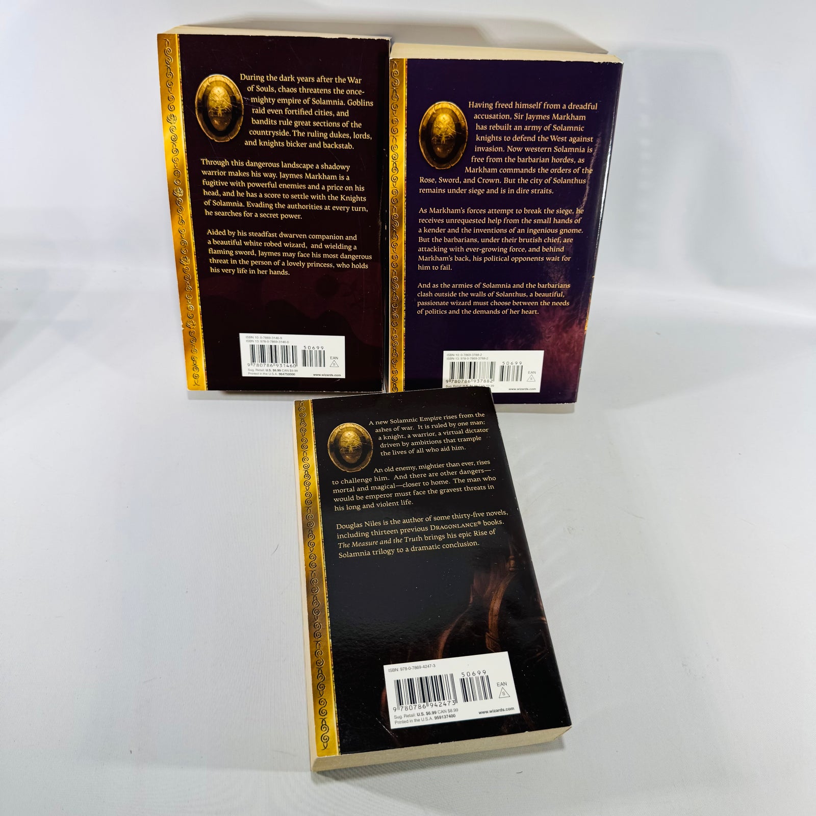 Dragonlance Rise of Solamnia Trilogy Bundle Douglas Niles Complete 3 Book Paperback Set