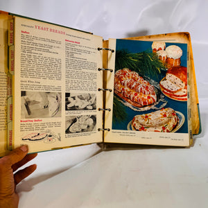 Betty Crocker's New Picture Cookbook Five Ring Binder by General Mills Inc. 1961 as found