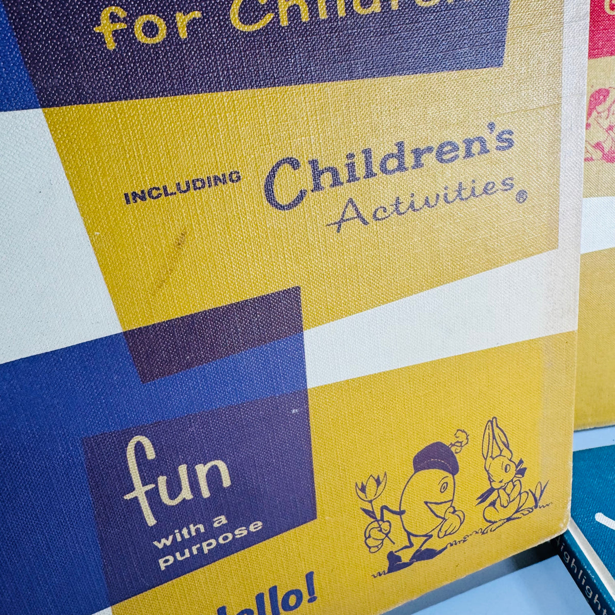 Mid-Century Highlights for Children 1965 Lot of 4 — Jan Feb Apr June-July (Vol 20) — Pictorial Boards, Children’s Activities & Educational Stories