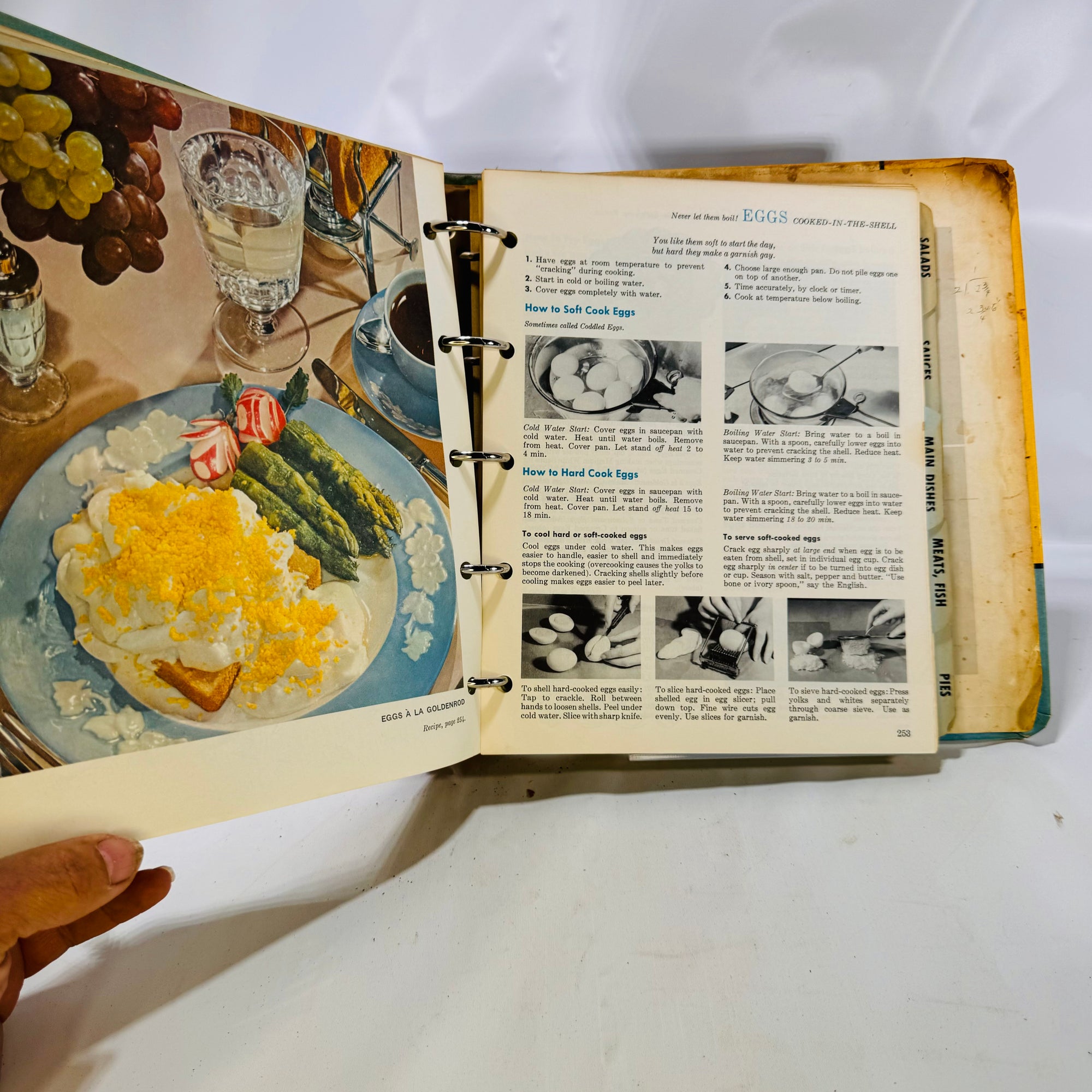 Betty Crocker's New Picture Cookbook Five Ring Binder by General Mills Inc. 1961 as found