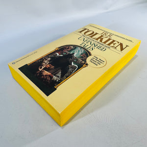 Unfinished Tales J.R.R. Tolkien 1988 Ballantine Paperback Yellow Cover Middle-earth Lore