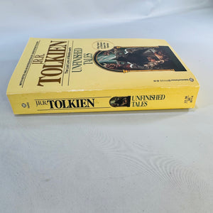 Unfinished Tales J.R.R. Tolkien 1988 Ballantine Paperback Yellow Cover Middle-earth Lore