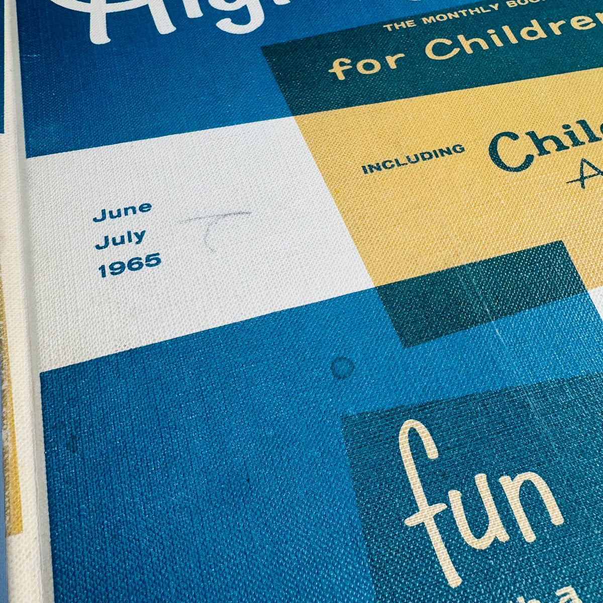 Mid-Century Highlights for Children 1965 Lot of 4 — Jan Feb Apr June-July (Vol 20) — Pictorial Boards, Children’s Activities & Educational Stories