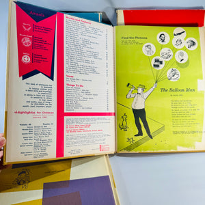 Mid-Century Highlights for Children 1965 Lot of 4 — Jan Feb Apr June-July (Vol 20) — Pictorial Boards, Children’s Activities & Educational Stories