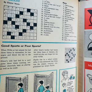 Mid-Century Highlights for Children 1965 Lot of 4 — Jan Feb Apr June-July (Vol 20) — Pictorial Boards, Children’s Activities & Educational Stories