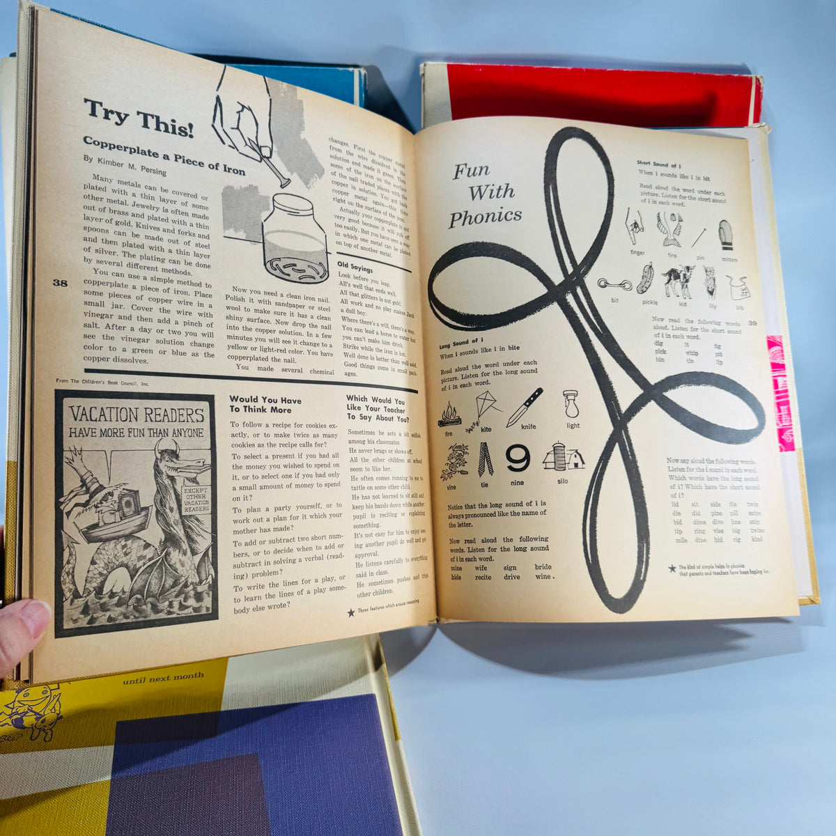 Mid-Century Highlights for Children 1965 Lot of 4 — Jan Feb Apr June-July (Vol 20) — Pictorial Boards, Children’s Activities & Educational Stories